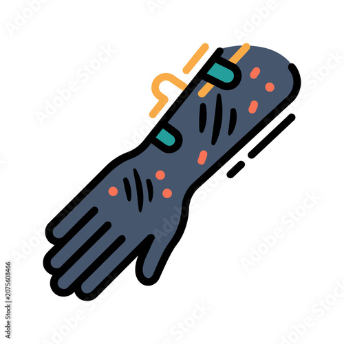 Skin Rash Allergy Symptom Icon for Dermatology