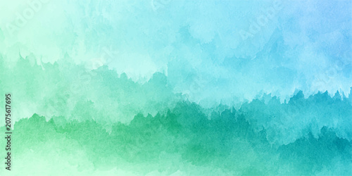Cuadro en lienzo Blue Sky with Soft White Clouds on Vintage Grunge Paper Texture Background for N