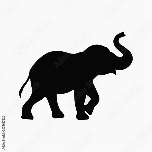 elephant silhouette vector