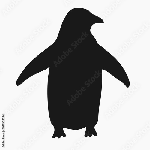 silhouette of a penguin