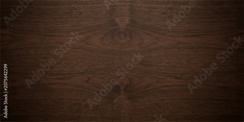 Dark walnut wood texture background, abstract hardwood surface with rich natural grain