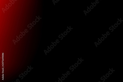Soft red light leak on left edge with black copy space overlay