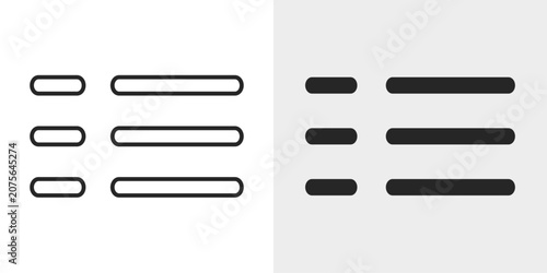 Foto Navigation Drawer Icon represents hidden menus that slide into view