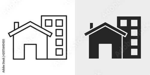 Property Panel Icon represents editable attributes and configuration settings.