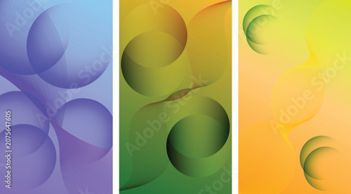 abstract colourful vector background design,geometric shape circle abstract concept vector design,Gradient wave abstract background.