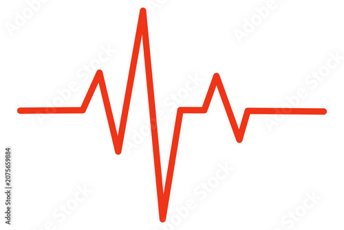 Heartbeat pulse line icon vector illustration