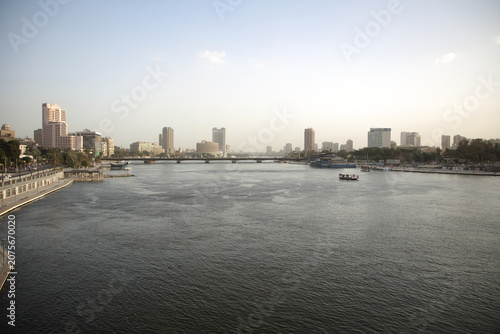 The Nile promenade at Sunset