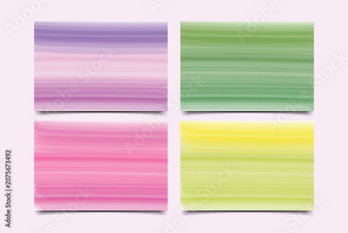 Four colorful abstract striped pattern designs in vibrant squares