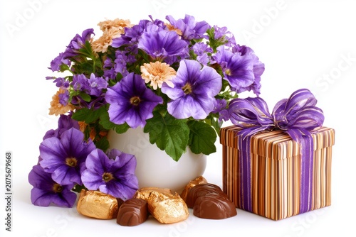Cadbury Chocolate Gift Box Isolated on White Background with Clipping Path