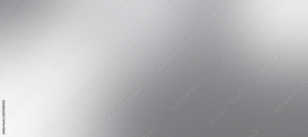 Fototapeta premium Silver foil texture background with light reflection. Christmas gift background