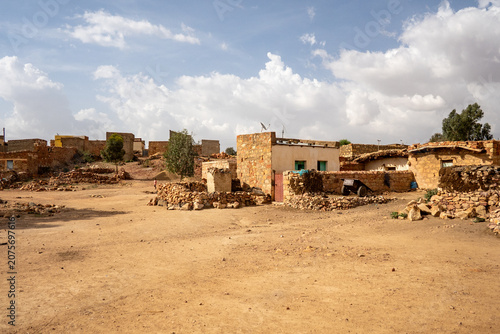 Bild auf Leinwand Village on the outskirts of Asmara, Eritrea