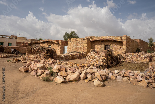 Bild auf Leinwand Village on the outskirts of Asmara, Eritrea