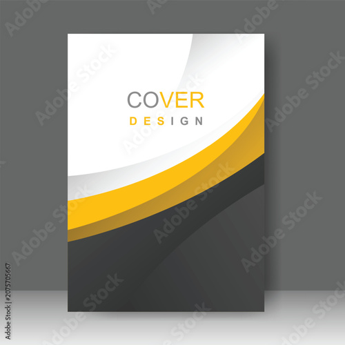 Business Book cover design modern style for Brochure template, Poster, magazine. Vector illustration