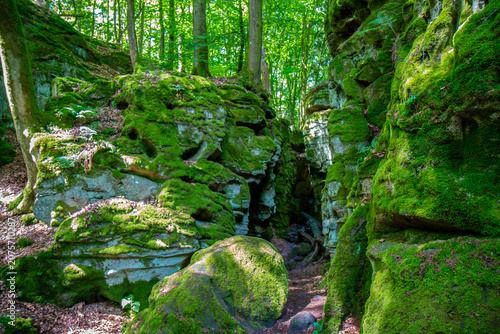 Tableau sur toile Devil's Gorge (Teufelsschlucht) Ernzen Rhineland Palatinate Germany