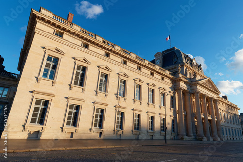 Ecole Militaire-Military School, was founded by Louis XV in 1750 - complex of military training facilities located southeast of Champ de Mars in Paris, France.