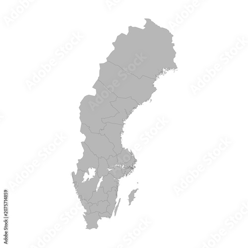 sweden-political-map-vector