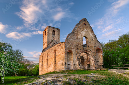 Bild auf Leinwand Ruins of the church of St