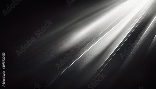 abstract atmospheric composition with extreme vintage film grain heavy dust and scratches monochromatic light leak effect featuring diagonal beams of soft diffused light emerging from darkness