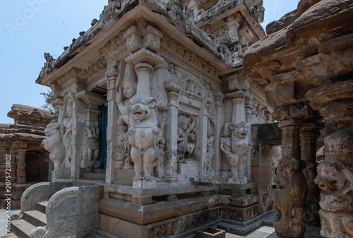 The Kailasanatha Temple in Kanchipuram, Tamil Nadu, South India is an ancient and one of the most impressive architectural monuments.