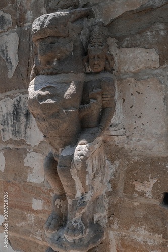 The Kailasanatha Temple in Kanchipuram, Tamil Nadu, South India is an ancient and one of the most impressive architectural monuments.