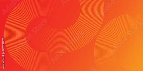 Abstract orange background with circles. geometric shapes background for flyer, poster, brochure, cover