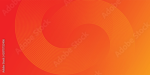 Abstract orange background with circles. geometric shapes background.