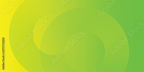 green abstract background with yellow gradient vector on top and use as wallpaper, poster and banner design