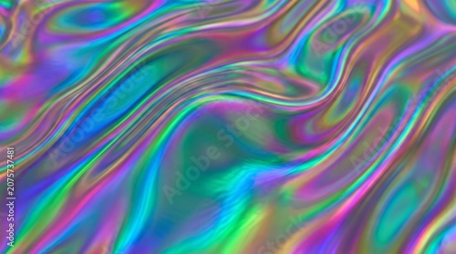 Iridescent Holographic Surface Texture, Rainbow Color 
Shift Seamless Abstract Background