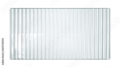 Glass Texture Reeded Panel Rectangular reeded glass panel with refraction effects isolated on transparent background Set against a pure solid white background RGB 255 to maximize extraction