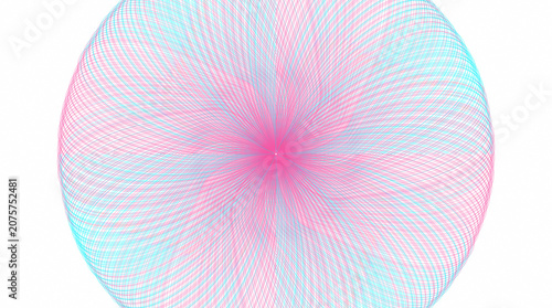 Vibrant Geometric Spirographic Pattern Transparent PNG