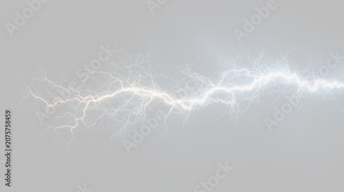 Tableau sur toile Transparent png lightning bolt overlay with dynamic electric energy strike effec