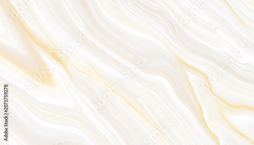 Elegant white marble texture background with soft gold fluid veins. Abstract luxury liquid marble slab pattern for chic brand identity, wedding invitation, countertop, and wallpaper.