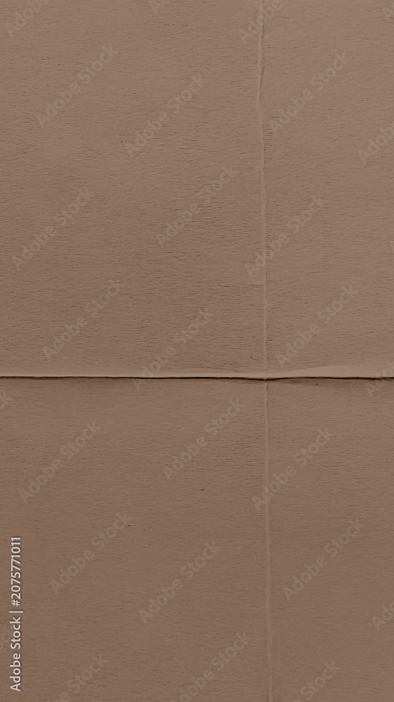Fototapeta premium Brown textured paper background, minimalist style, mobile wallpaper.