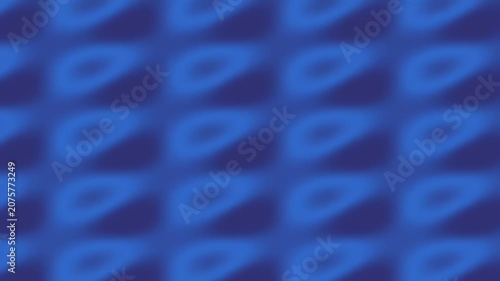 Abstract blue geometric pattern with blurred oval shapes