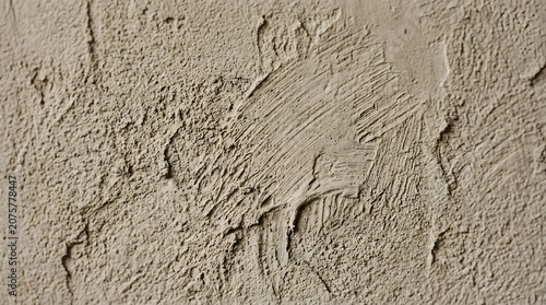 Light Beige Rough Textured Plaster Wall Surface for Interior Design Background