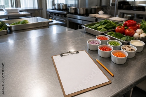 Restaurant Menu Costing Desk For Clean Editorial Layout