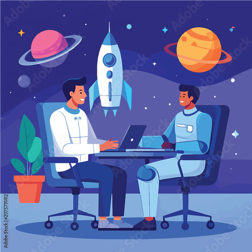 Business professionals collaborating in modern office setting 7.