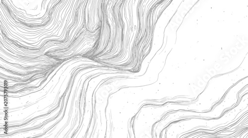 Abstract wavy lines texture depicting topographical terrain contours.