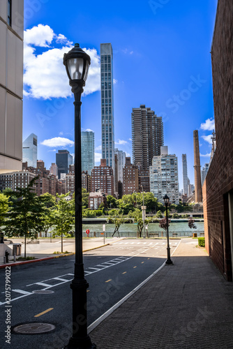 skyscraper and light standard