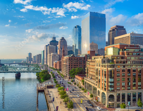 city, skyline, building, 