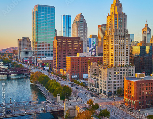 city, skyline, building, 