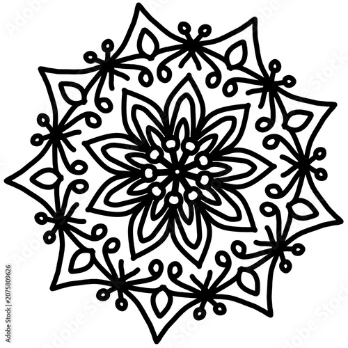 Mandala line art