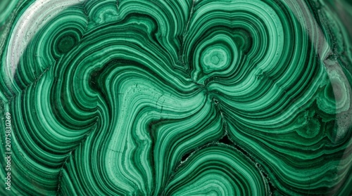 Natural malachite green mineral gemstone with concentric circle patterns malachite gemstone