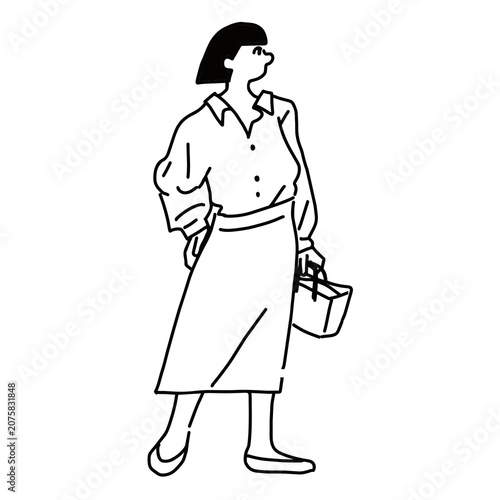 Stylish Woman Standing Pose