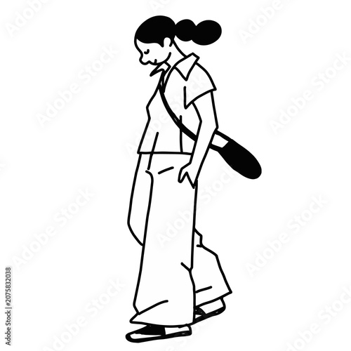 Stylish Woman Standing Pose