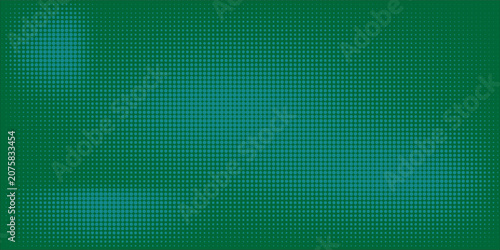 Green Halftone Dot Background Texture With Subtle Gradient and Retro Pop Art Pattern