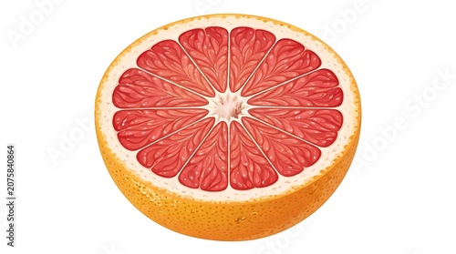 Freshly sliced blood orange fruit closeup.