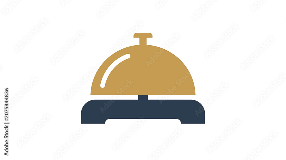 Fototapeta premium Service Bell Alerting on Desk