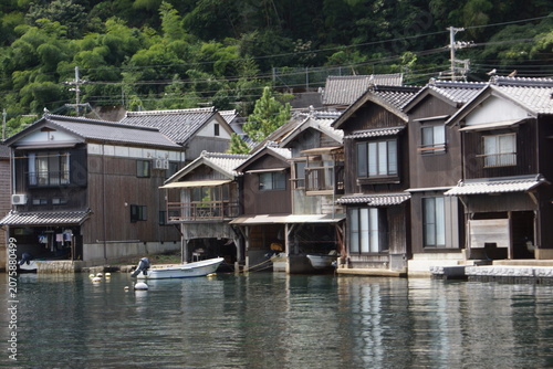 丹後半島の風景　伊根の舟屋