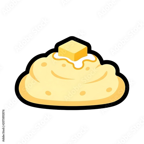Golden wheat bread loaf on wooden board.
